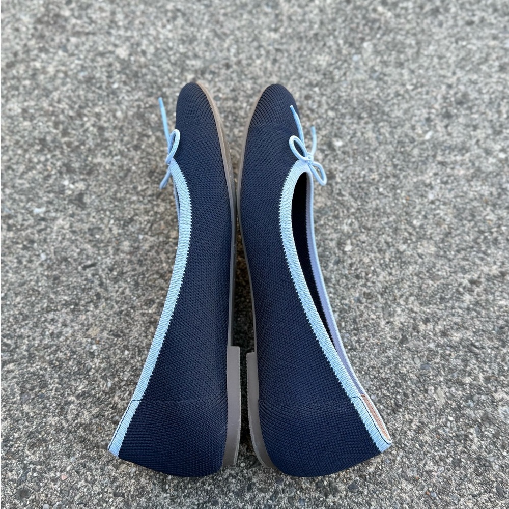 Vionic Klara Ballet Flats Navy Knit Women’s 6.5 Comfort Arch Support - Picture 2 of 6